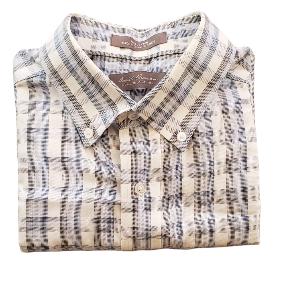 Daniel Cremieux Men Butto-Down Shirt Short Sleeves
